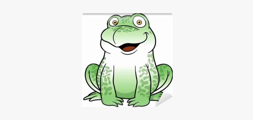 Vector Illustration Of Cartoon Frog Wall Mural • Pixers® - Stock Photography, transparent png #3155935