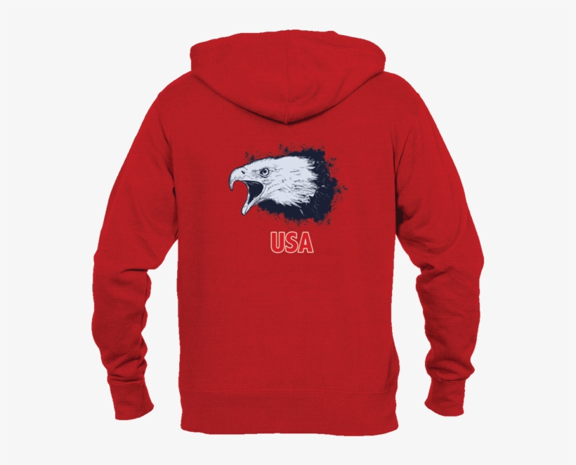 Men's Full-zip Hooded Sweatshirt/hoodie - Fuck Usa T Shirt, transparent png #3156084