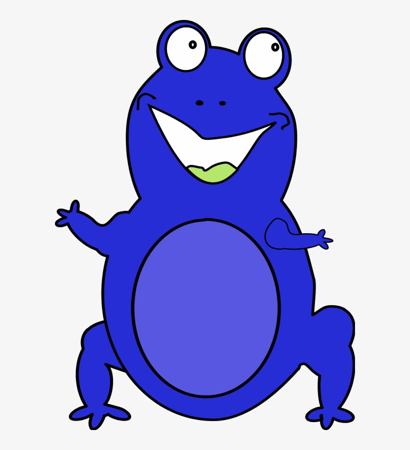 Frog Smiling Cartoon Funny Comic - Annimated Frog, transparent png #3156142