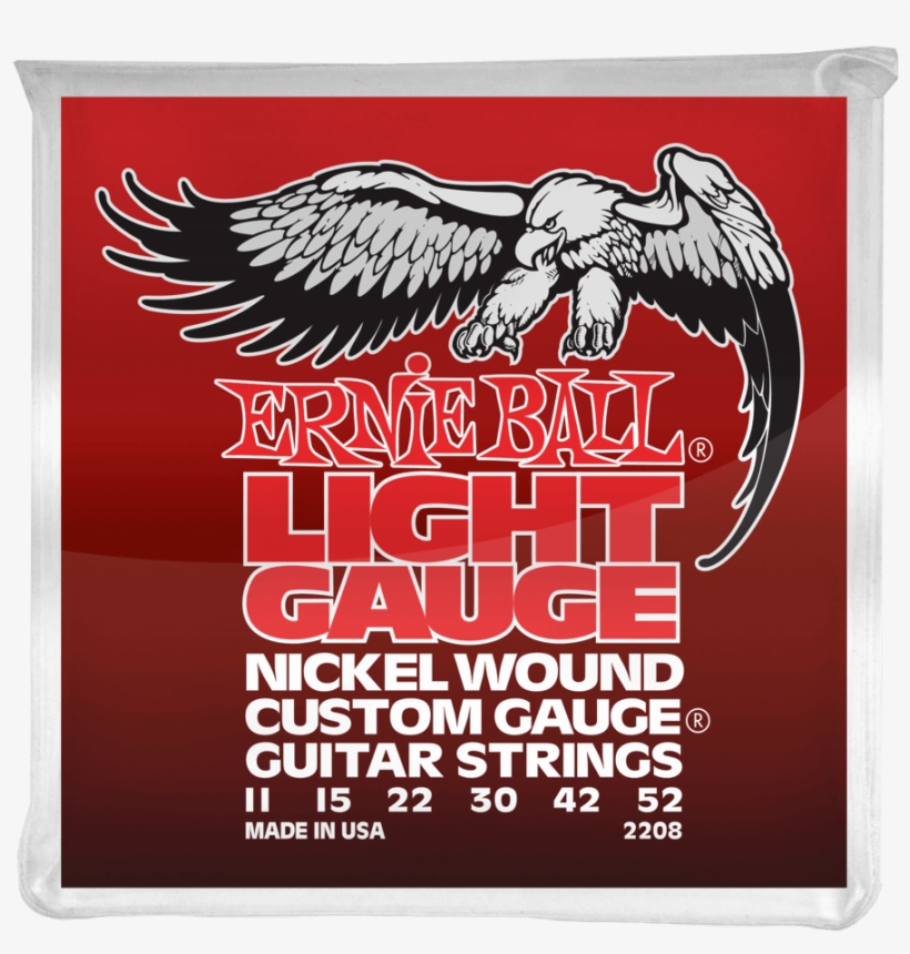Light Nickel Wound W/ Wound G Electric Guitar Strings - Ernie Ball 13 56, transparent png #3156154