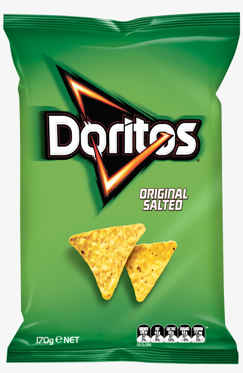 Doritos Original Corn Chips 170g - Original Doritos, transparent png #3156281