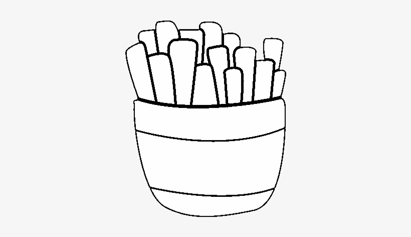 Desenho De Batatas Fritas Para Colorir - Papas Fritas Para Colorear, transparent png #3156437