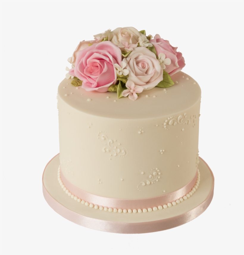Birthday Cake With Roses, transparent png #3156552