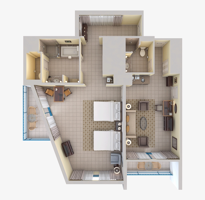 View 3d Floor Plans - Floor Top View Png - Free Transparent PNG ...
