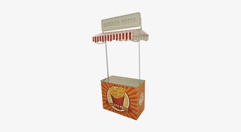 Barraca De Batata Frita Com Painel Led - French Fries, transparent png #3156784