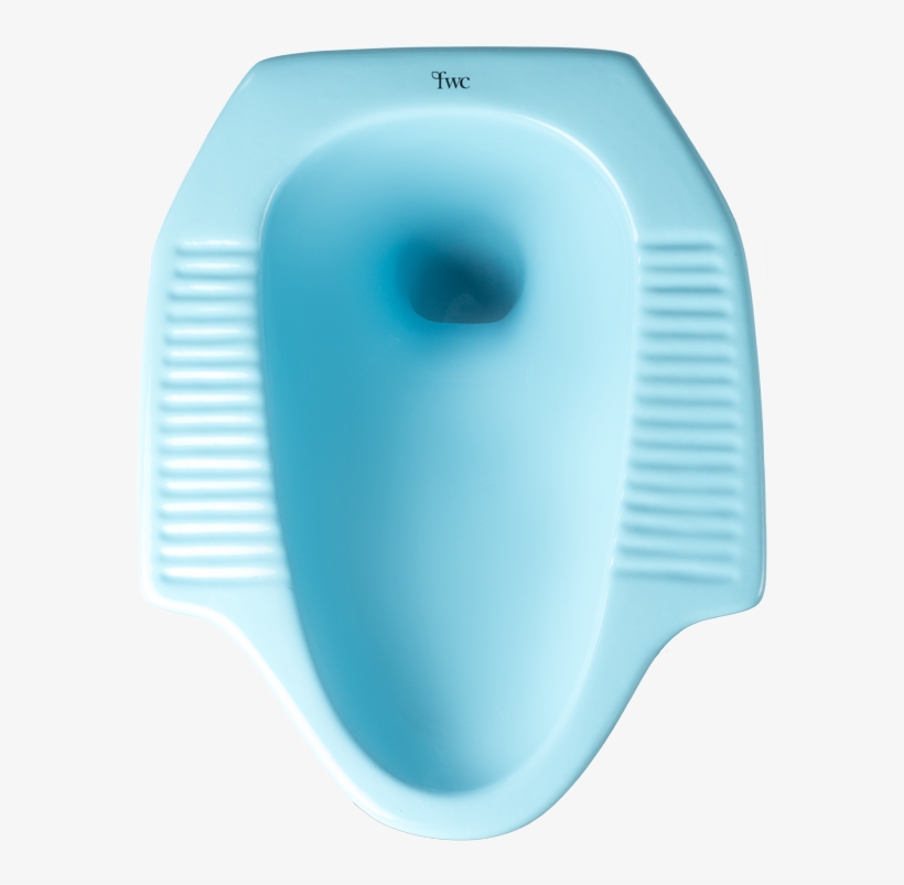 Sky Blue Squatting Pan - Kloset Jongkok Png, transparent png #3156807