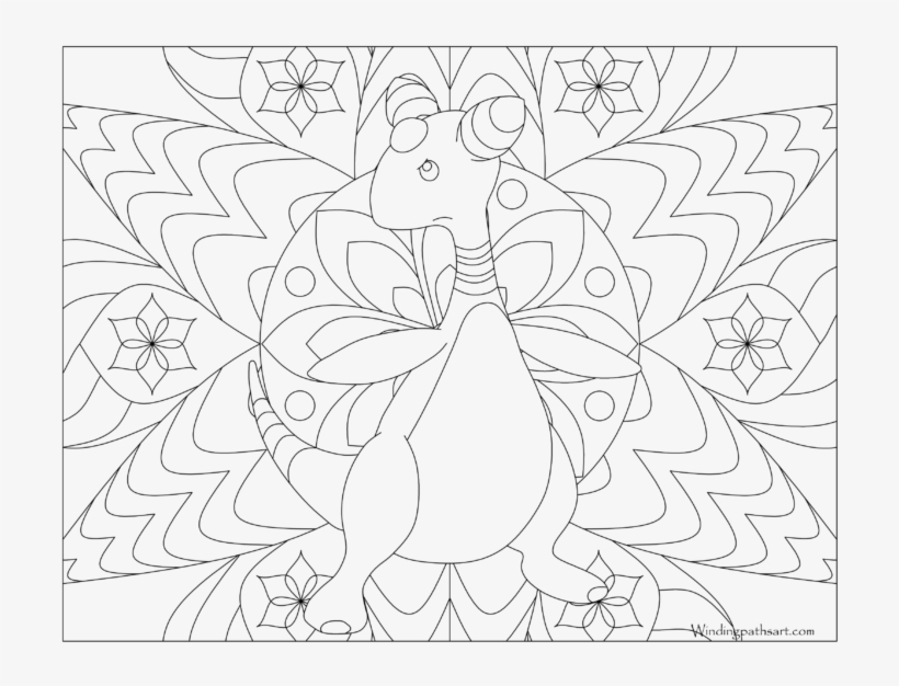 Adult Pokemon Coloring Page Ampharos - Coloring Book, transparent png #3156952