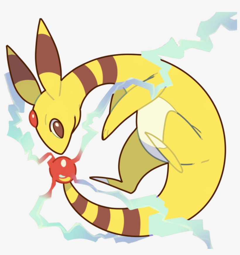 Ampharos Charge By Mblock - Cartoon, transparent png #3157049
