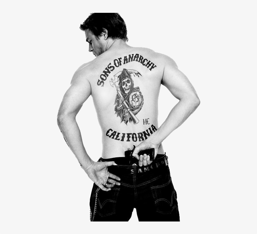 Charlie Hunnam <3 - Sons Of Anarchy Back, transparent png #3157340