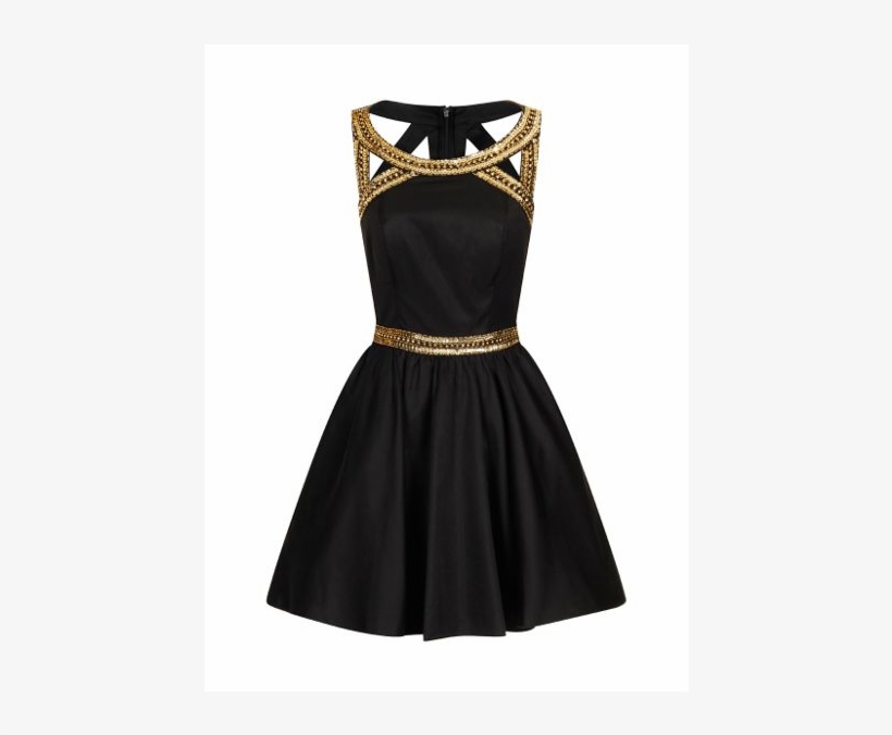 Chi Chi London Gold Sequinned Party Dress - Womens Ladies Mid Stiletto Pointed Toe High Heels Party, transparent png #3157343