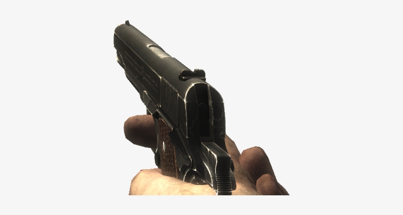 Waw M1911 First Person View - World At War M1911, transparent png #3157573