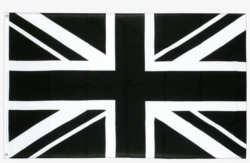Union Jack Black - United Kingdom Flag, transparent png #3157612