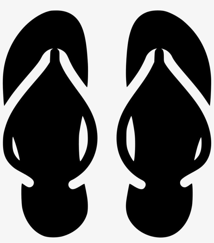 Png File - Slippers Black And White Png, transparent png #3157788