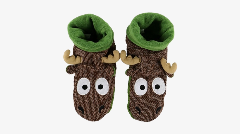Lazy One Moose Woodland Slipper - Woodlands Slippers Moose, transparent png #3157983
