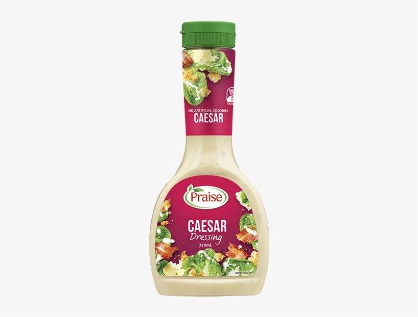 Grilled Prawn And Asparagus Caesar Salad - Salad Dressing, transparent png #3158107