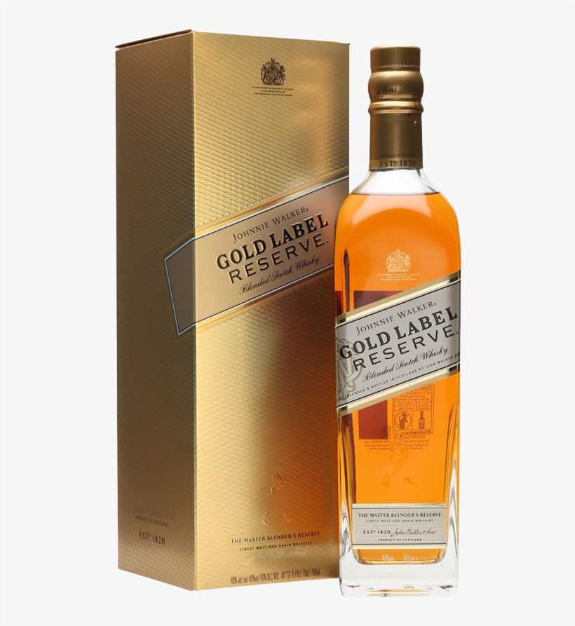 Johnnie Walker Gold Label Res Whisky 750ml Gboxed - Gold Label Reserve, transparent png #3158109