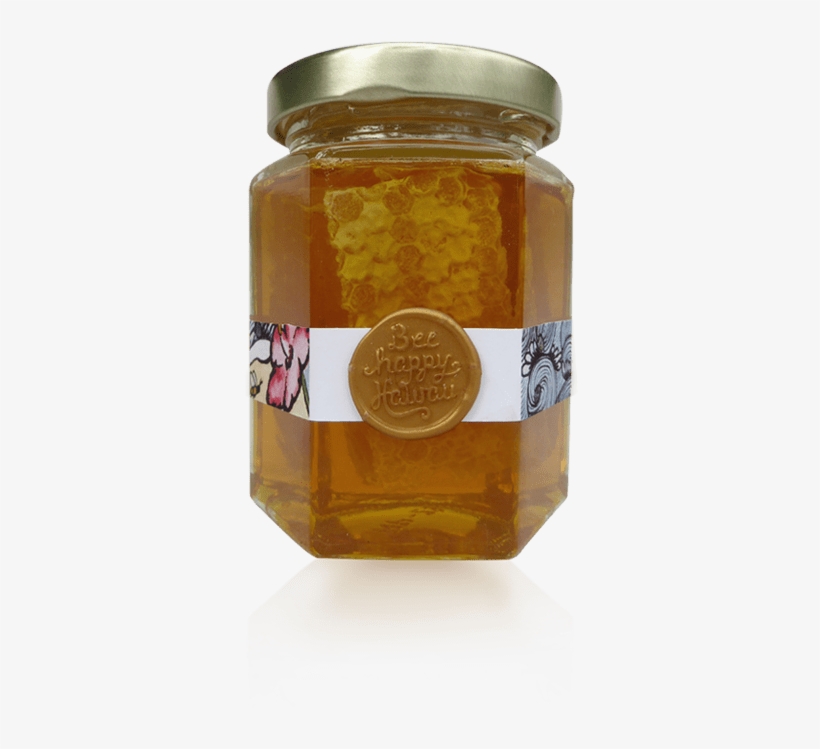 7oz Fall Harvest Honey With Honeycomb - Honey, transparent png #3158682