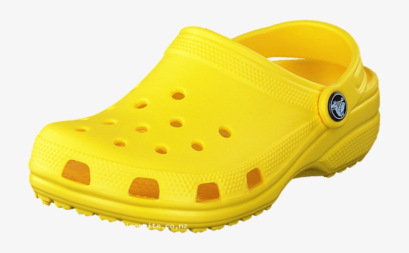 yellow clog crocs