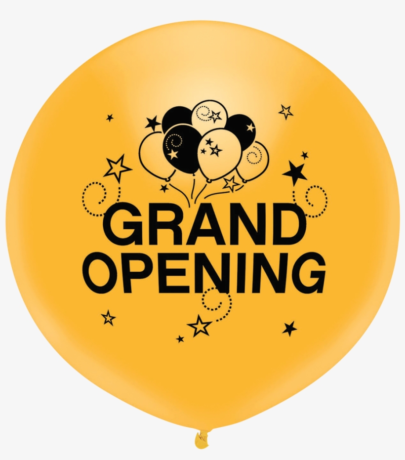 17" Gold W/black Ink - Grand Opening Background Desain, transparent png #3158779