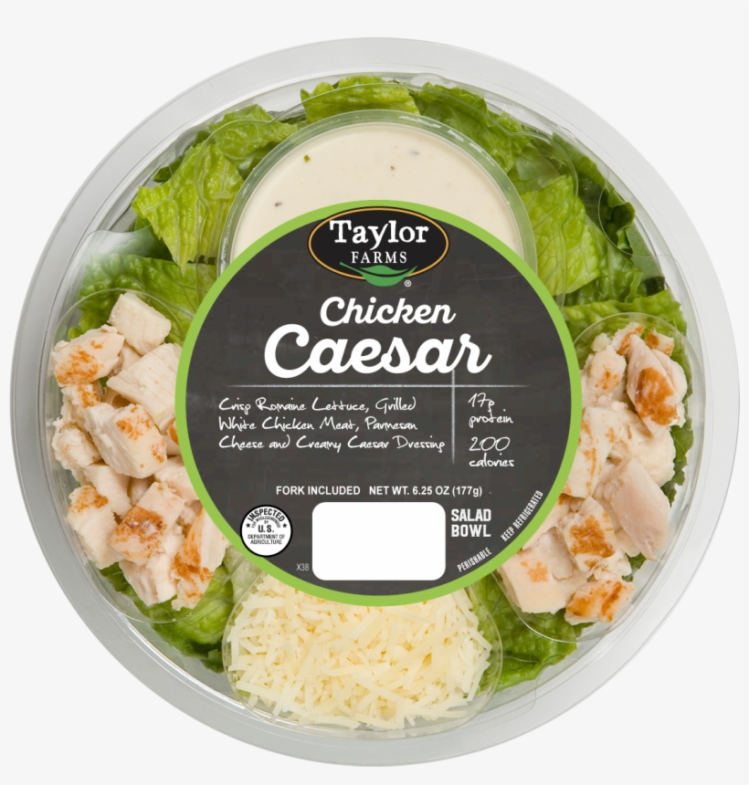 Taylor Farms Chicken Caesar Salad, - Premade Chicken Caesar Salad, transparent png #3158958