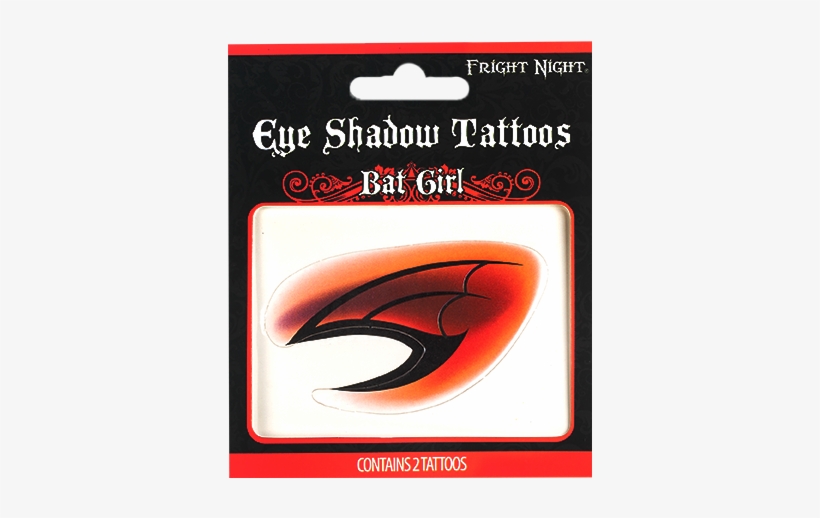 Bat Girl Eyeshadow - Fright Night Eye Tattoo, transparent png #3159066