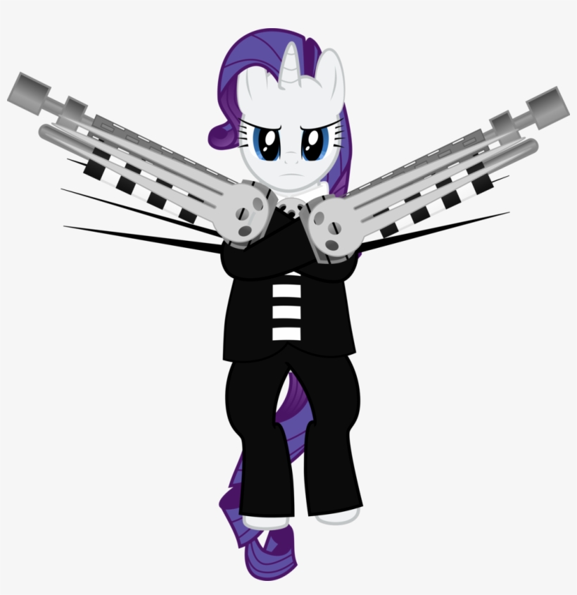 Sakatagintoki117, Crossover, Death The Kid, Parody, - Death The Kid And Rarity, transparent png #3159870