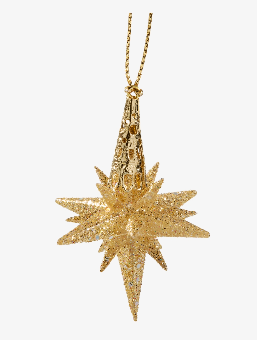 Star With Glitter, Gold, 6 Cm - Centimetre, transparent png #3161044