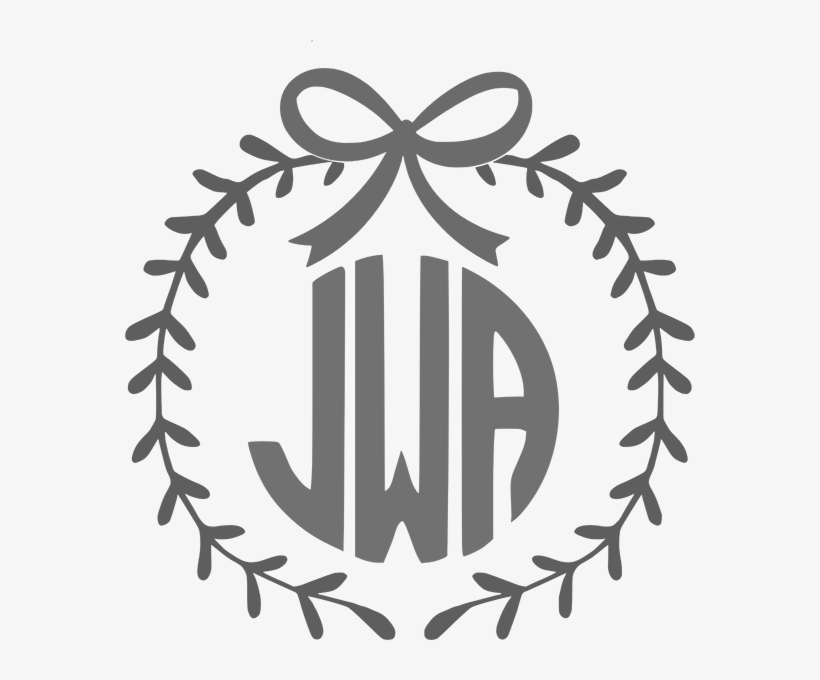 S50045 “wreath Monogram” 14 X 14″ Wood Plank Sign - Christmas Day, transparent png #3161070