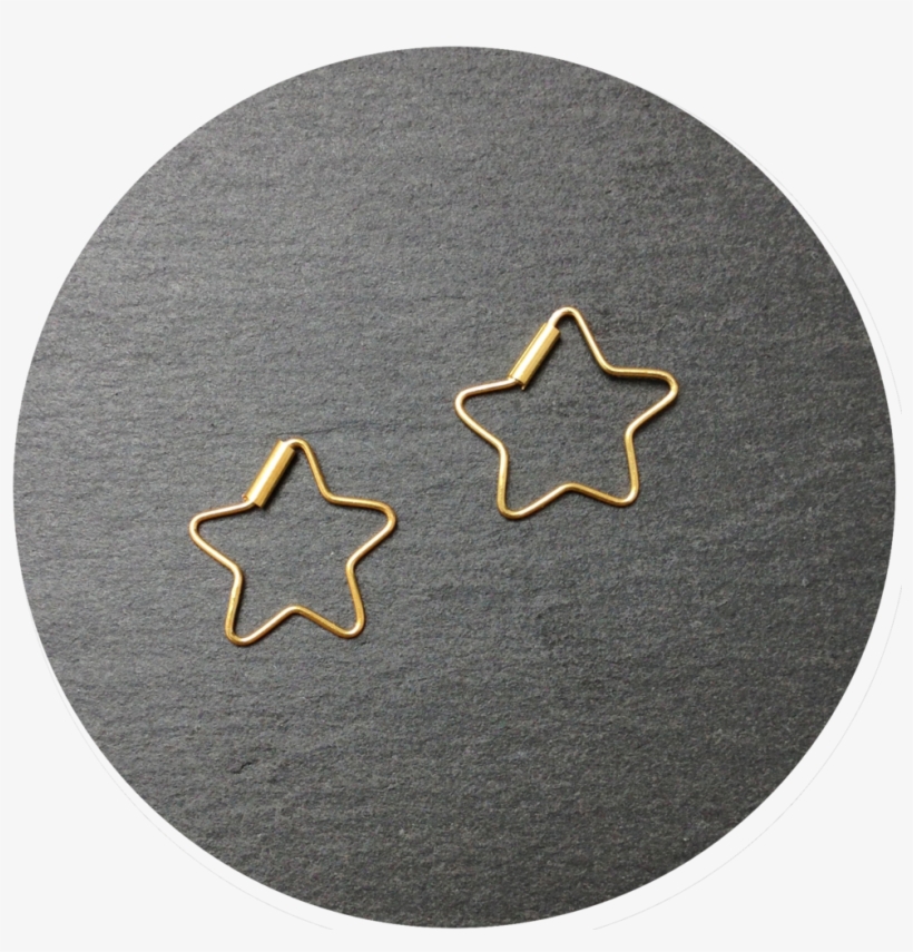 Mini Gold Star Earrings, transparent png #3161174