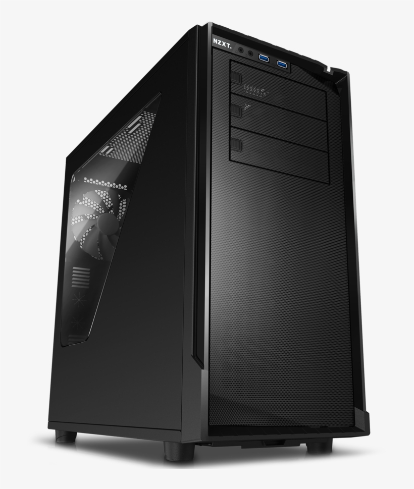 Nzxt Source 530 Full Tower Casing Matte Black, transparent png #3161363