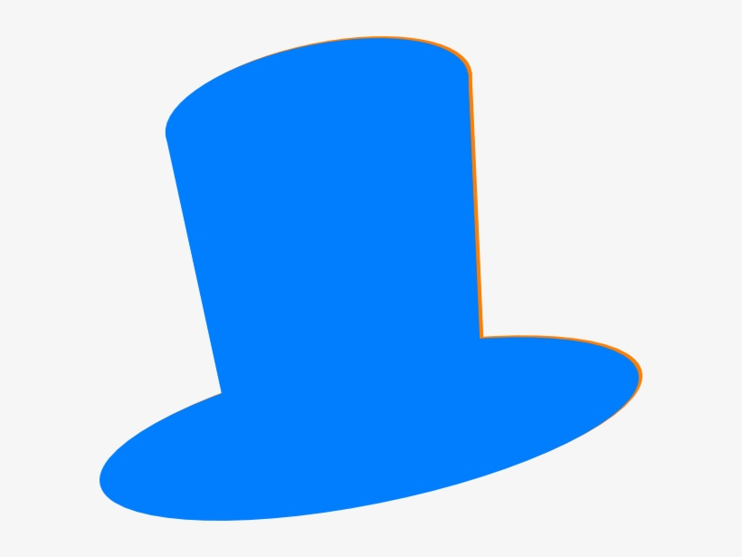 Blue Hat Cliparts - Blue Top Hat Clipart, transparent png #3161369
