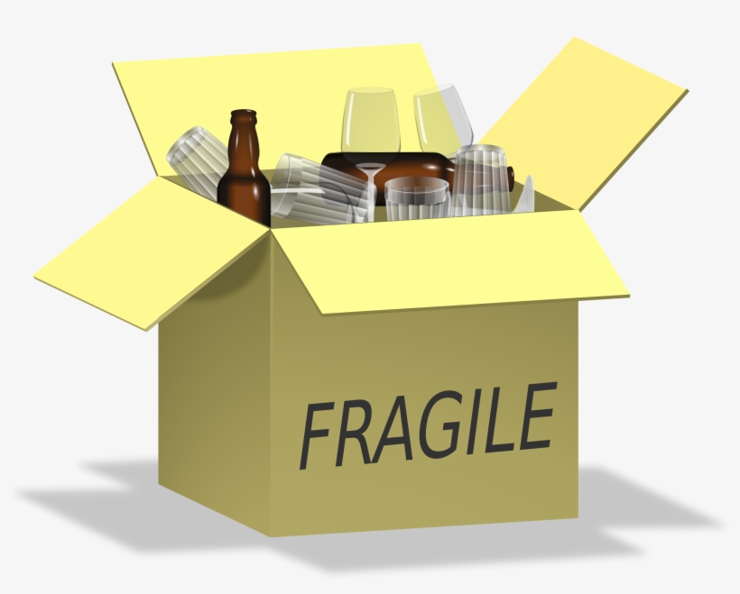 This Free Icons Png Design Of Fragile, Glass, Box,, transparent png #3161428