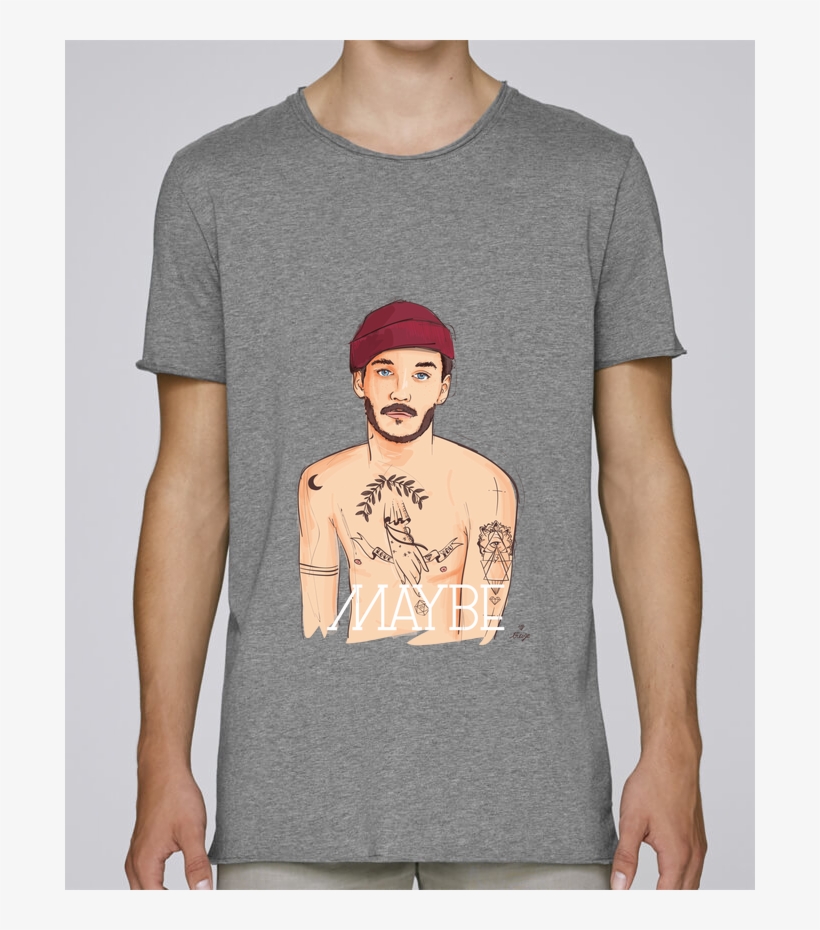 T-shirt Men Oversized Stanley Skates Maybe By 13octobre - T-shirt, transparent png #3161528