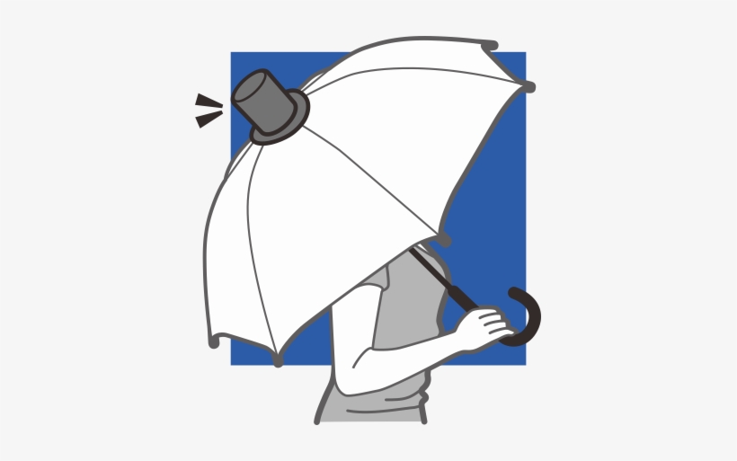 Magical Hat Umbrella Topper Banner - Kids Adults Umbrella Hat By Windy City Novelties, transparent png #3161759
