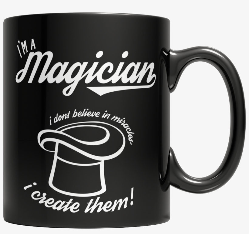 Magician's Hat Mug - Run On Caffeine And Cuss Words, transparent png #3161814
