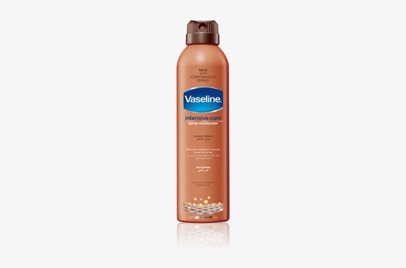 190ml - Vaseline Intensive Care Cocoa Radiant Spray Moisturiser, transparent png #3162214