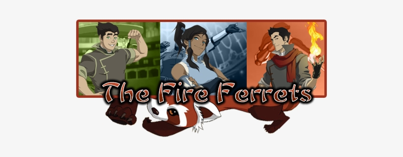Vs No Caption Provided - Avatar Legend Of Korra Fire Ferrets, transparent png #3162332