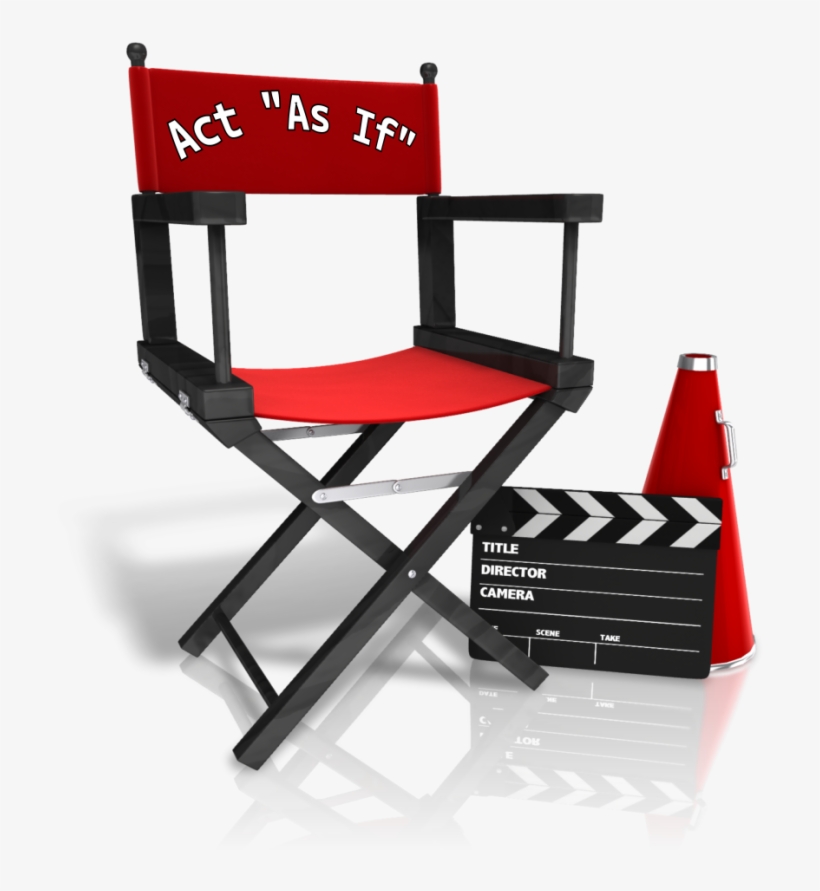 Director Chair Act As If - Directors Chair Png, transparent png #3162614