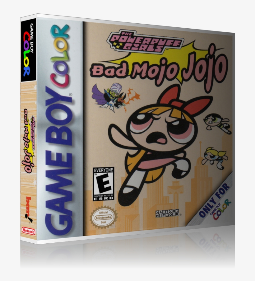 Gameboy Color Power Puff Girls Bad Mojo Jojo Game Cover - Game Boy Color Winnie The Pooh, transparent png #3162724