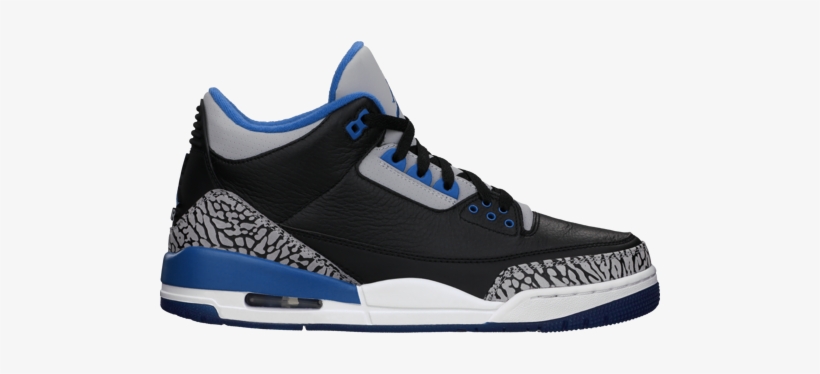Nike Air Jordan 3 Retro Bg Shoes - Air Jordans 3 Sport Blue, transparent png #3163313