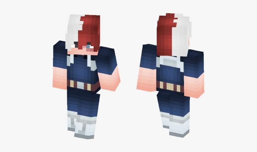 Shouto Todoroki 2nd Costume - Minecraft, transparent png #3164248