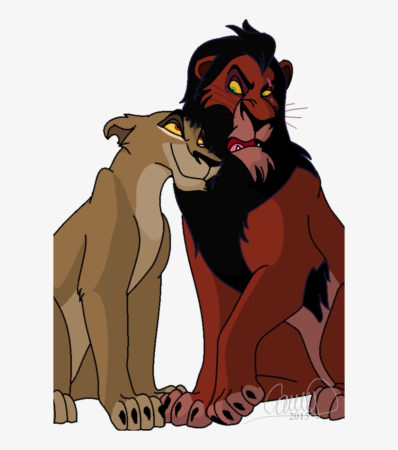 Zira Y Scar By Camiitlk - Scar And Zira Png, transparent png #3164313