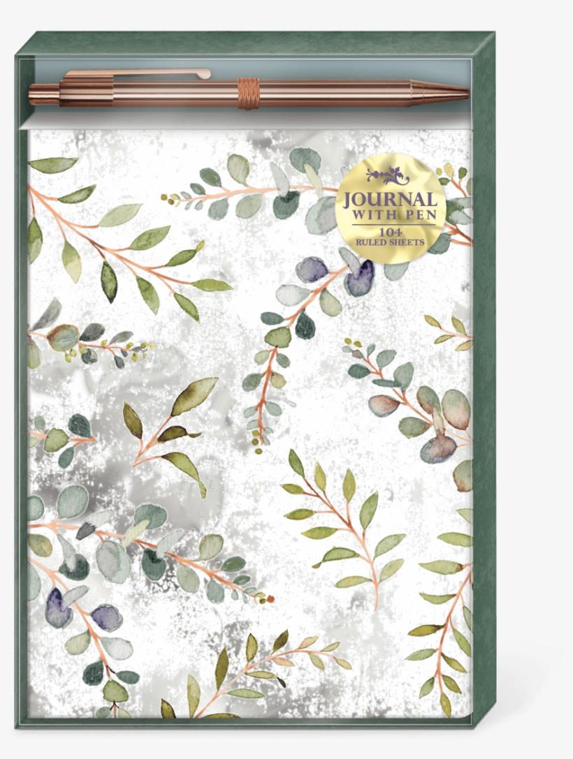 Eucalyptus Leaves Journal & Pen Set - Gum Trees, transparent png #3164360