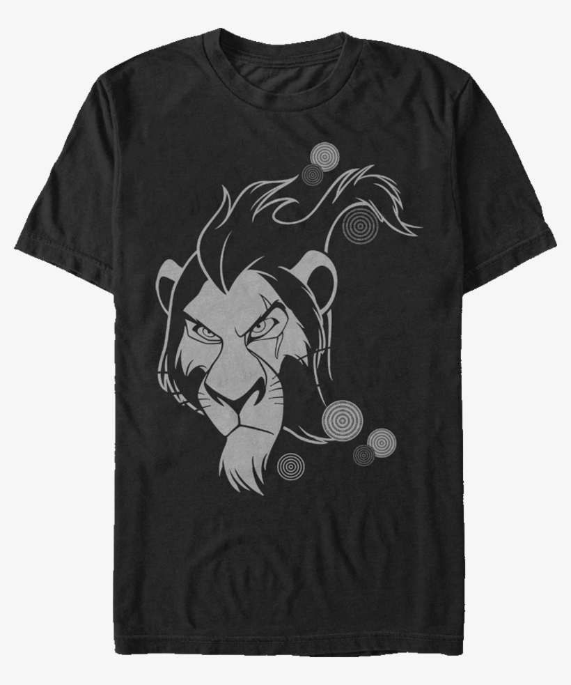Lion King Scar Tribal T-shirt - T-shirt: Lion King- Scar Gaze, L, transparent png #3164606