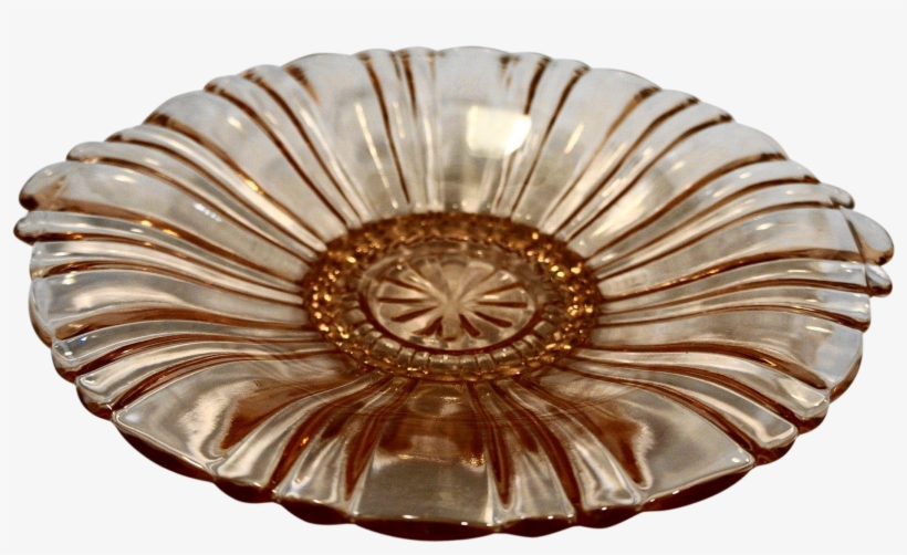 Hocking Old Cafe Pink Mint Candy Dish 8 1/2 In Depression - Mint, transparent png #3164759