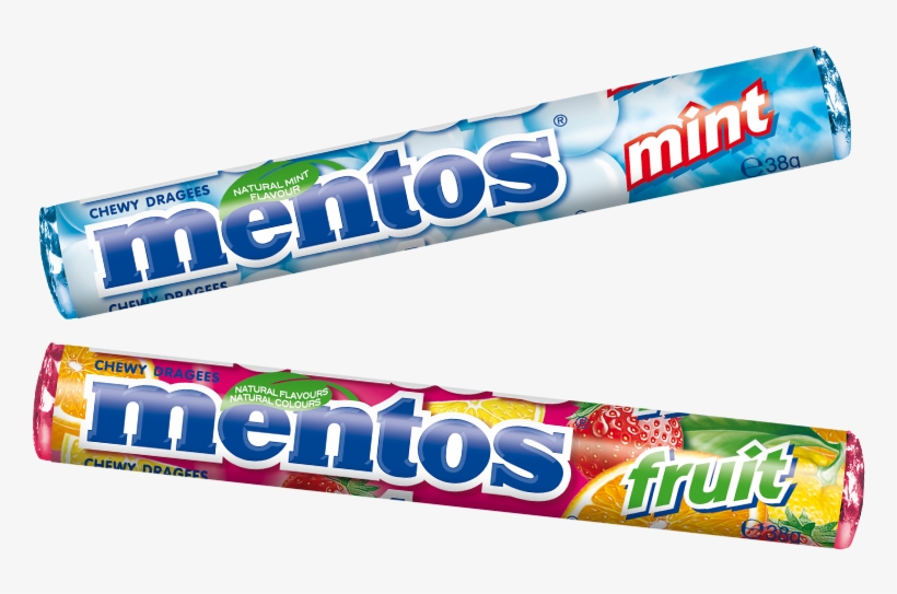 Mentos Mint Und Fruit - Mentos Rainbow En Mint, transparent png #3165337