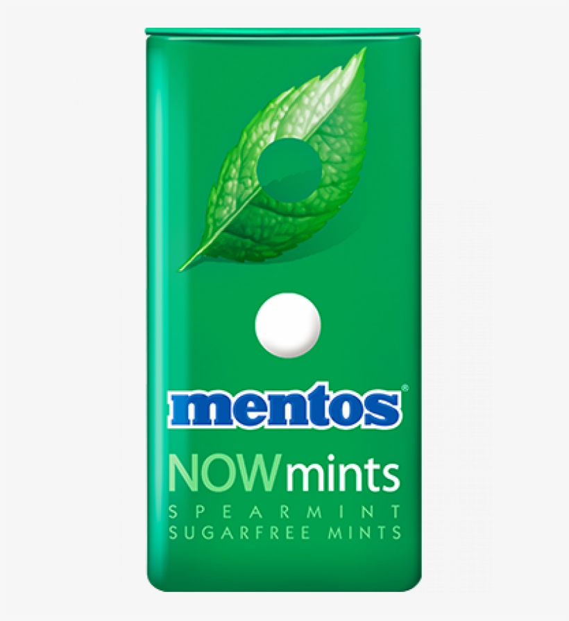 Mentos Now Mints Spearmint Buy It At Www - Mentos Spearmint Now Mint, transparent png #3165475