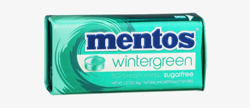 Mentos Breath Mints Sugarfree Wintergreen - 50 Ct, transparent png #3165752