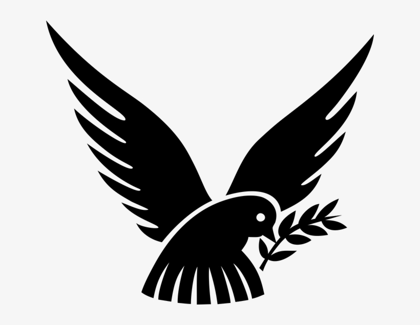 Animal, Bird, Branch, Dove, Friendship, Olive, Peace - Logo Merpati, transparent png #3166404