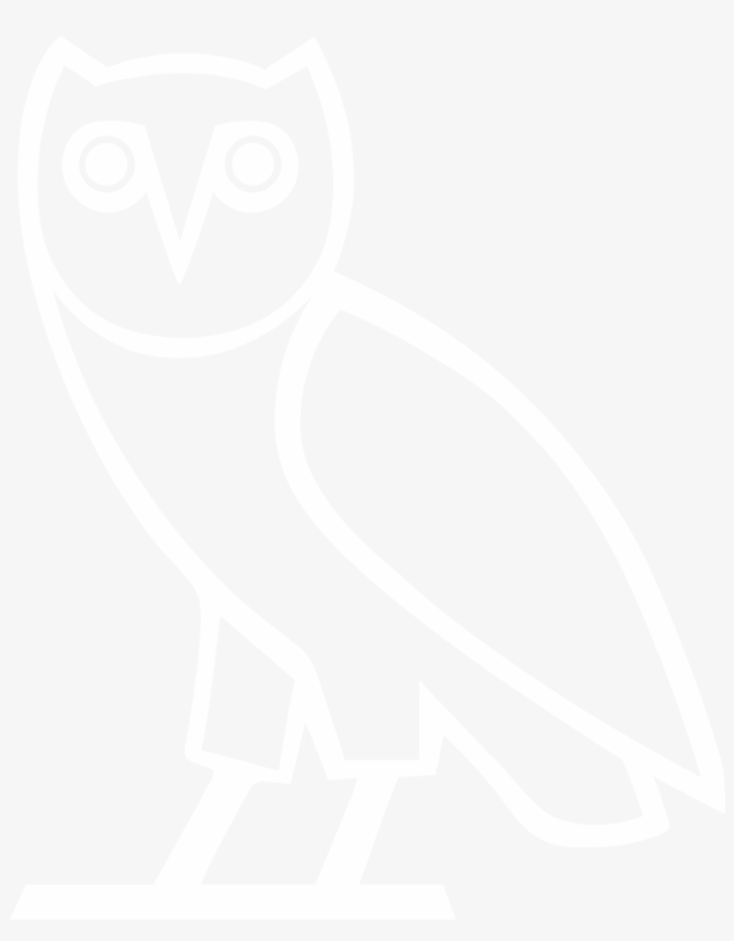 Buy & Sell Artist Merchandise - Ovo Owl Black And White, transparent png #3166796